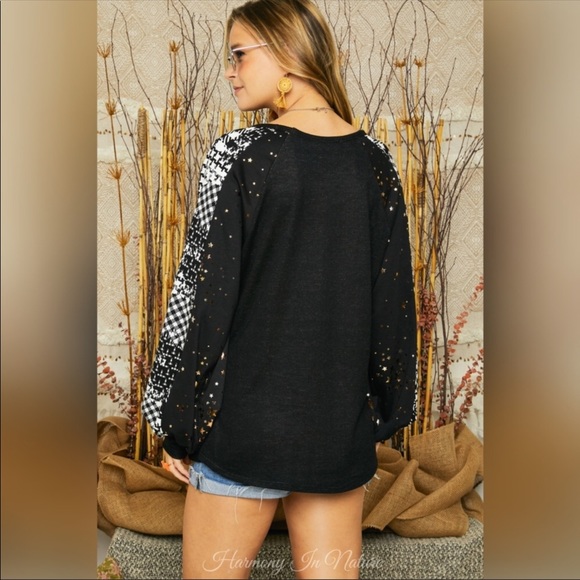 Stunningš„Black w/Gold Stars 4 holidays eventsš„B27M - Picture 4 of 8